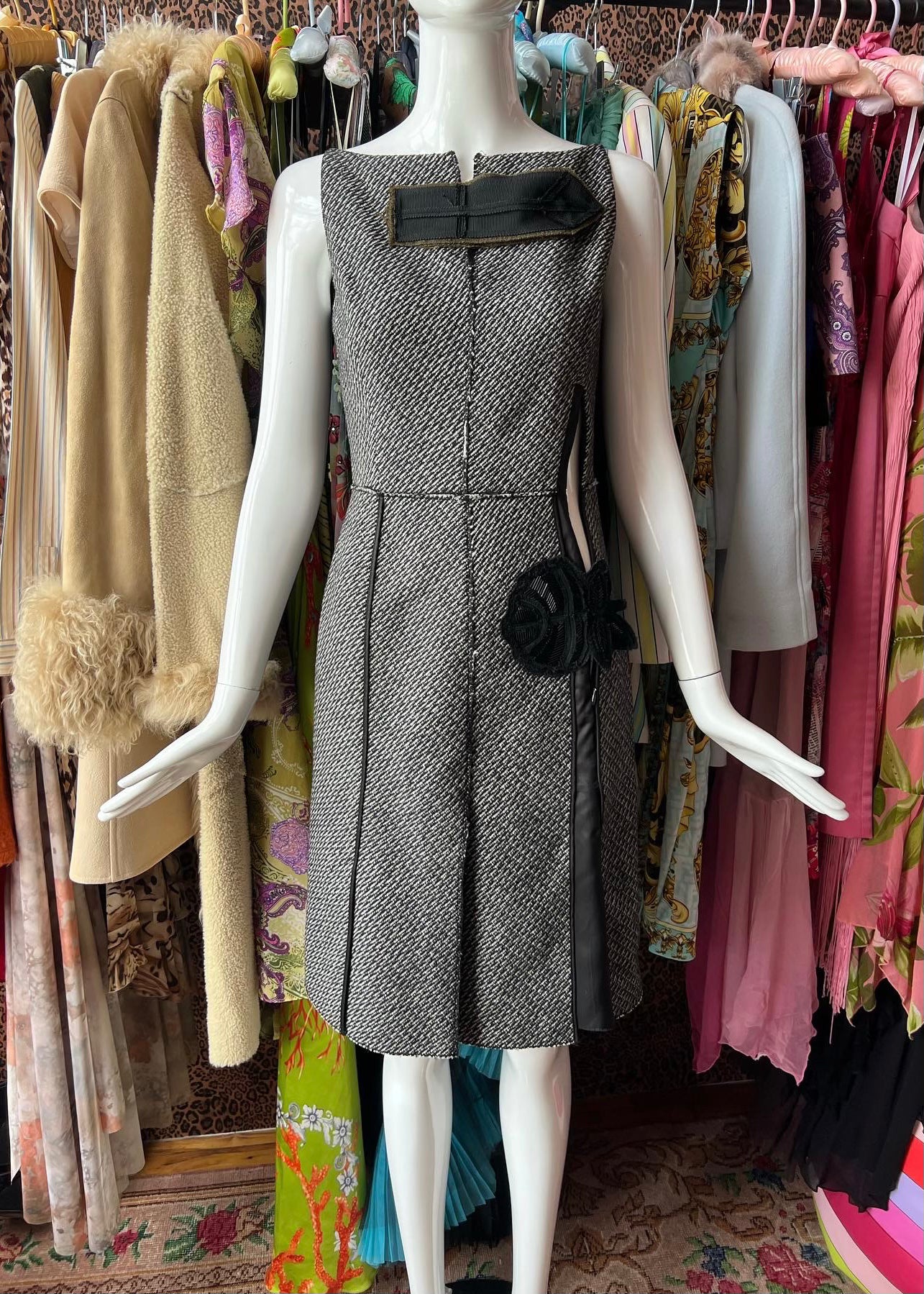 Prada FW2003 Tweed Dress