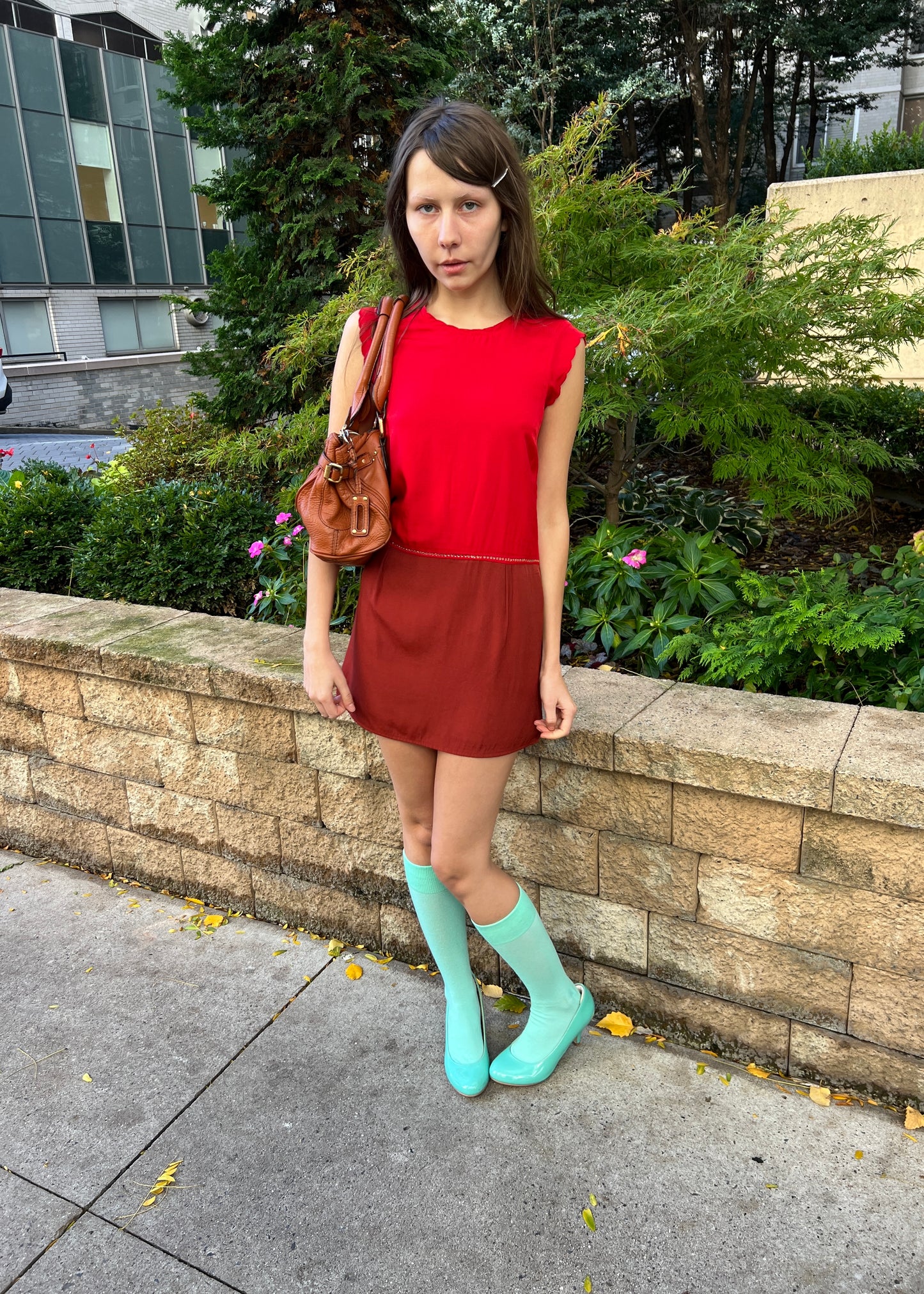 Chloé Colorblock Mini Dress