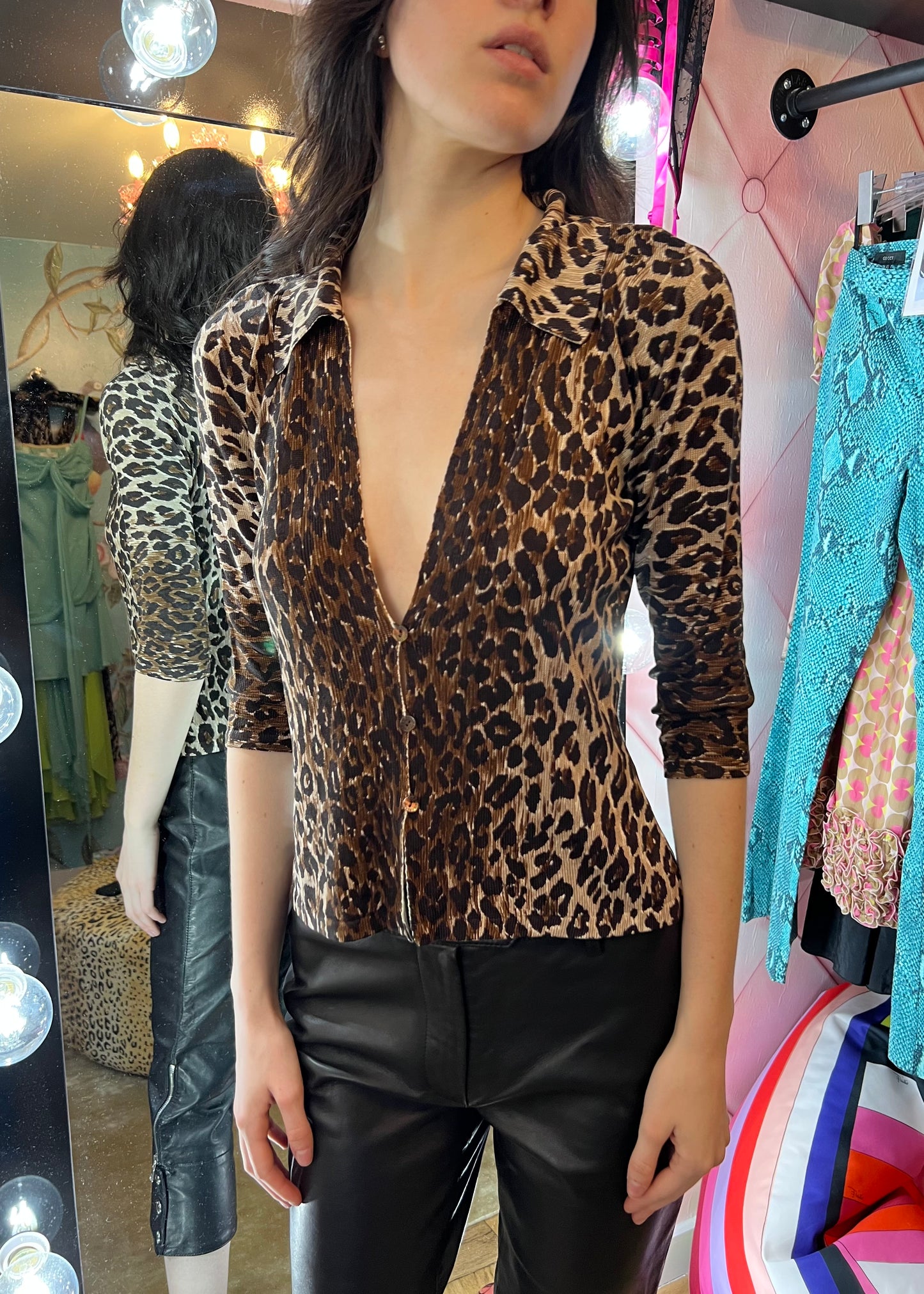 Dolce & Gabbana 1990s Leopard Cardigan