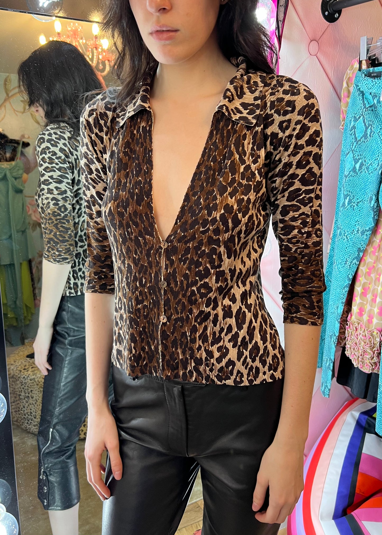 Dolce & Gabbana 1990s Leopard Cardigan