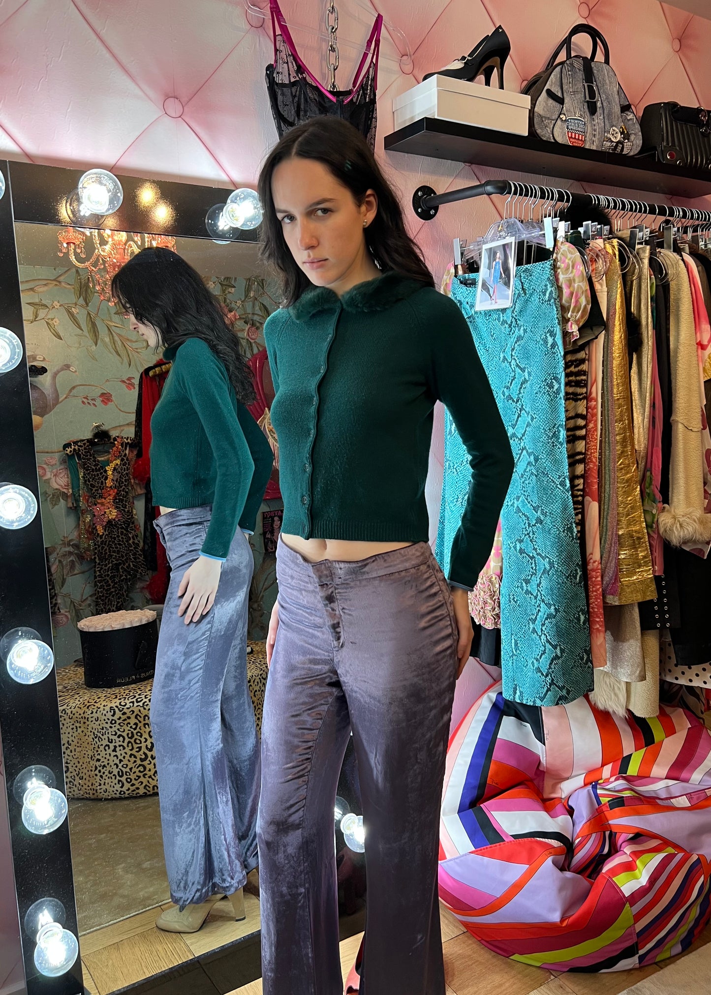 Blugirl by Blumarine Emerald Green Cardigan