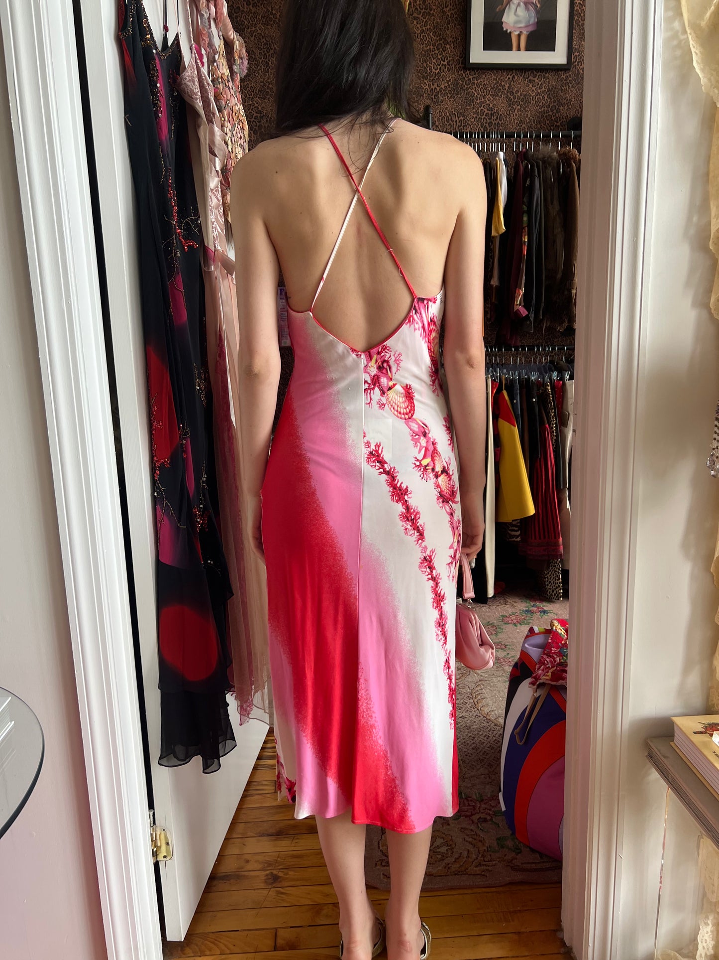 Versace Jeans Couture Starfish Bedazzled Dress