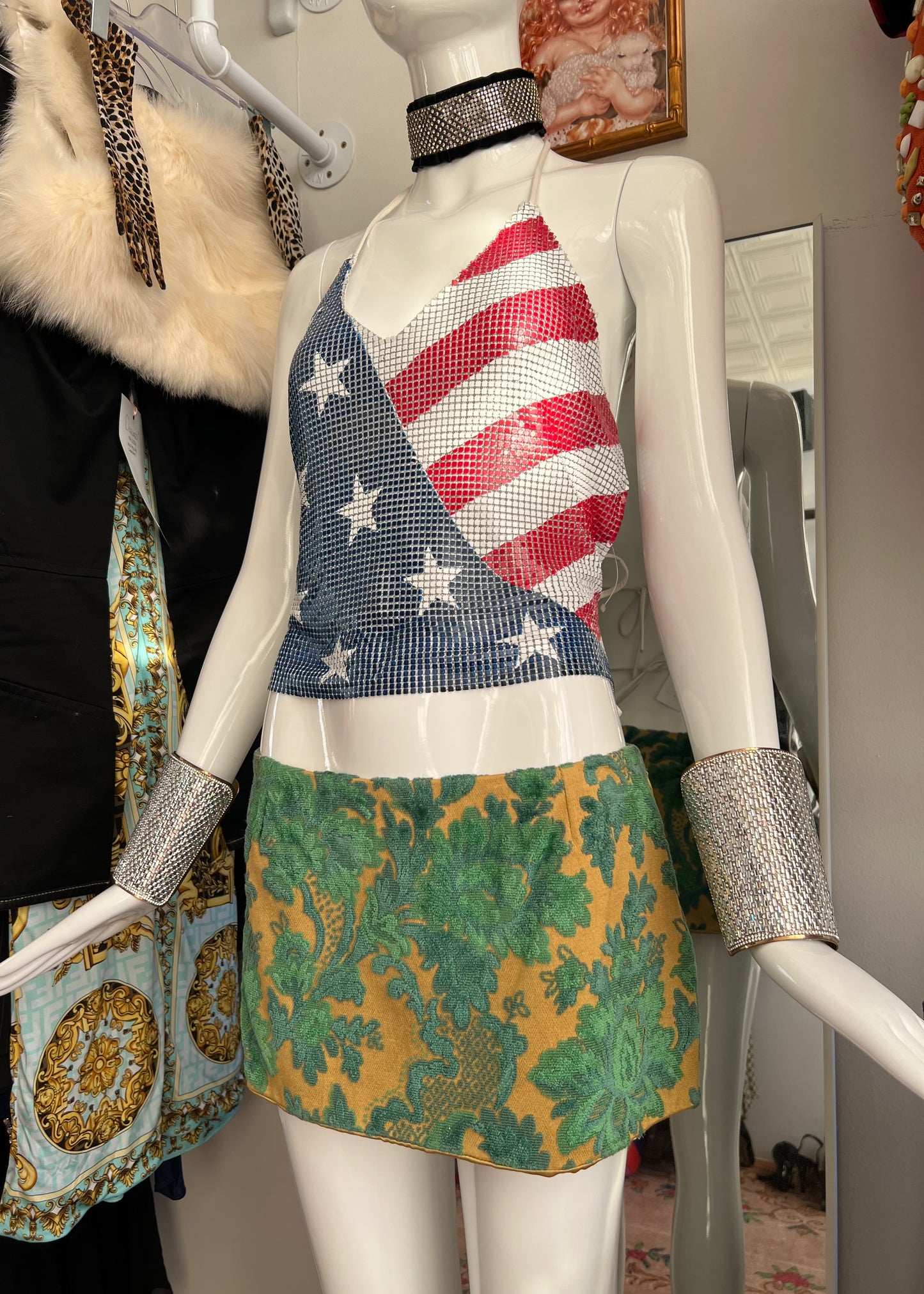 Dolce & Gabbana SS2000 Brocade Mini Skirt