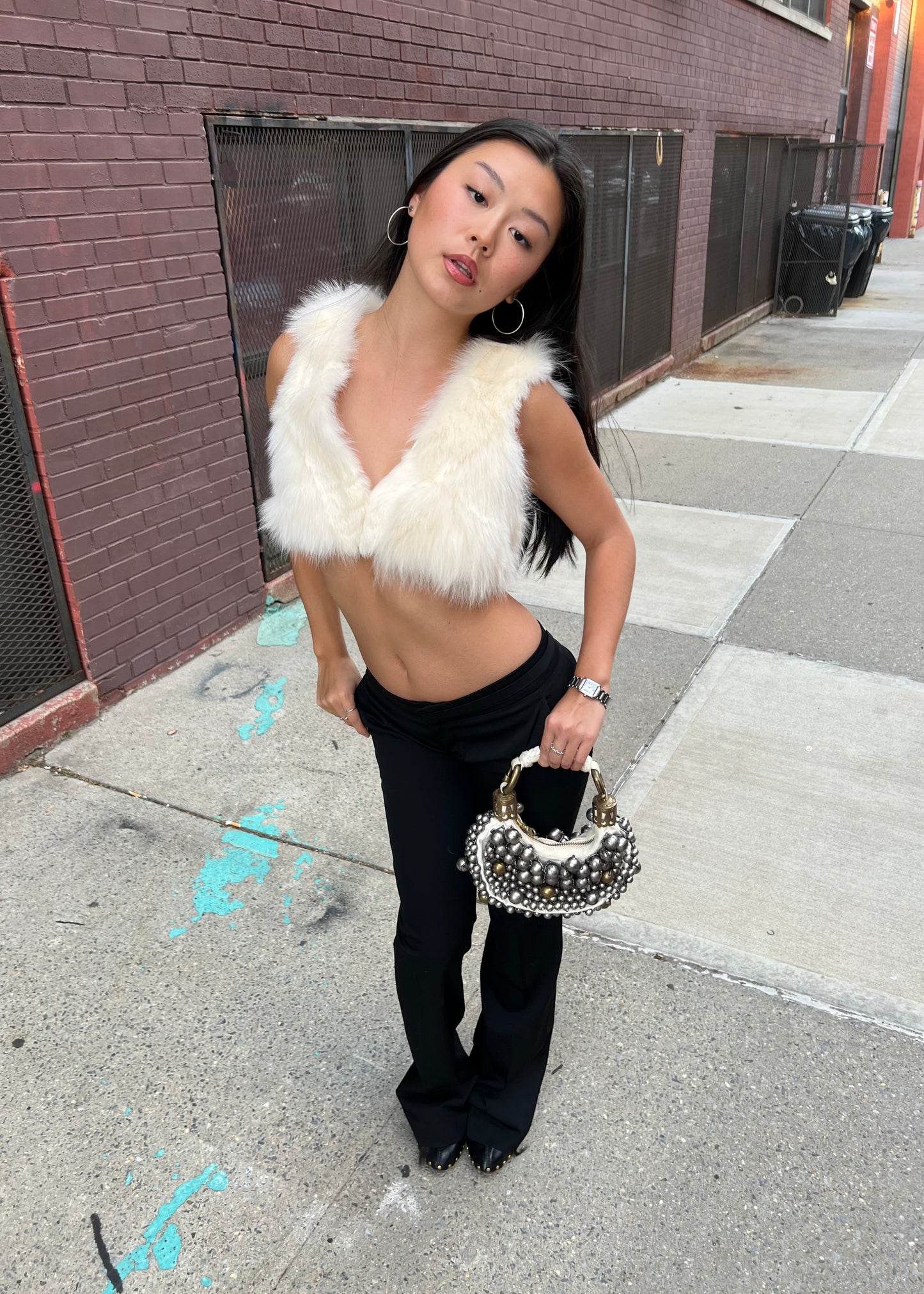 GOA Cropped Fur Vest