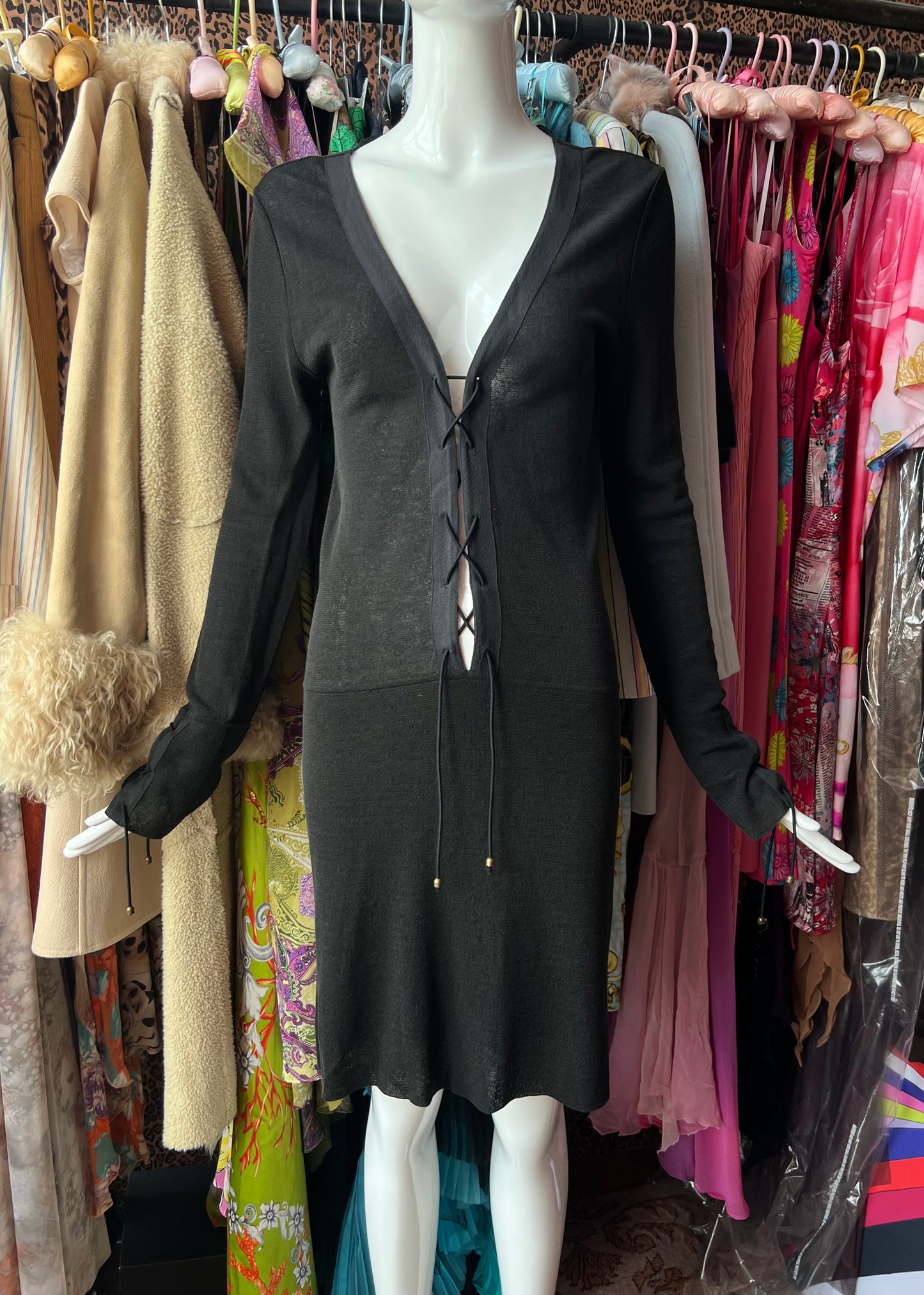 Gucci SS1996 Lace-Up Midi Dress