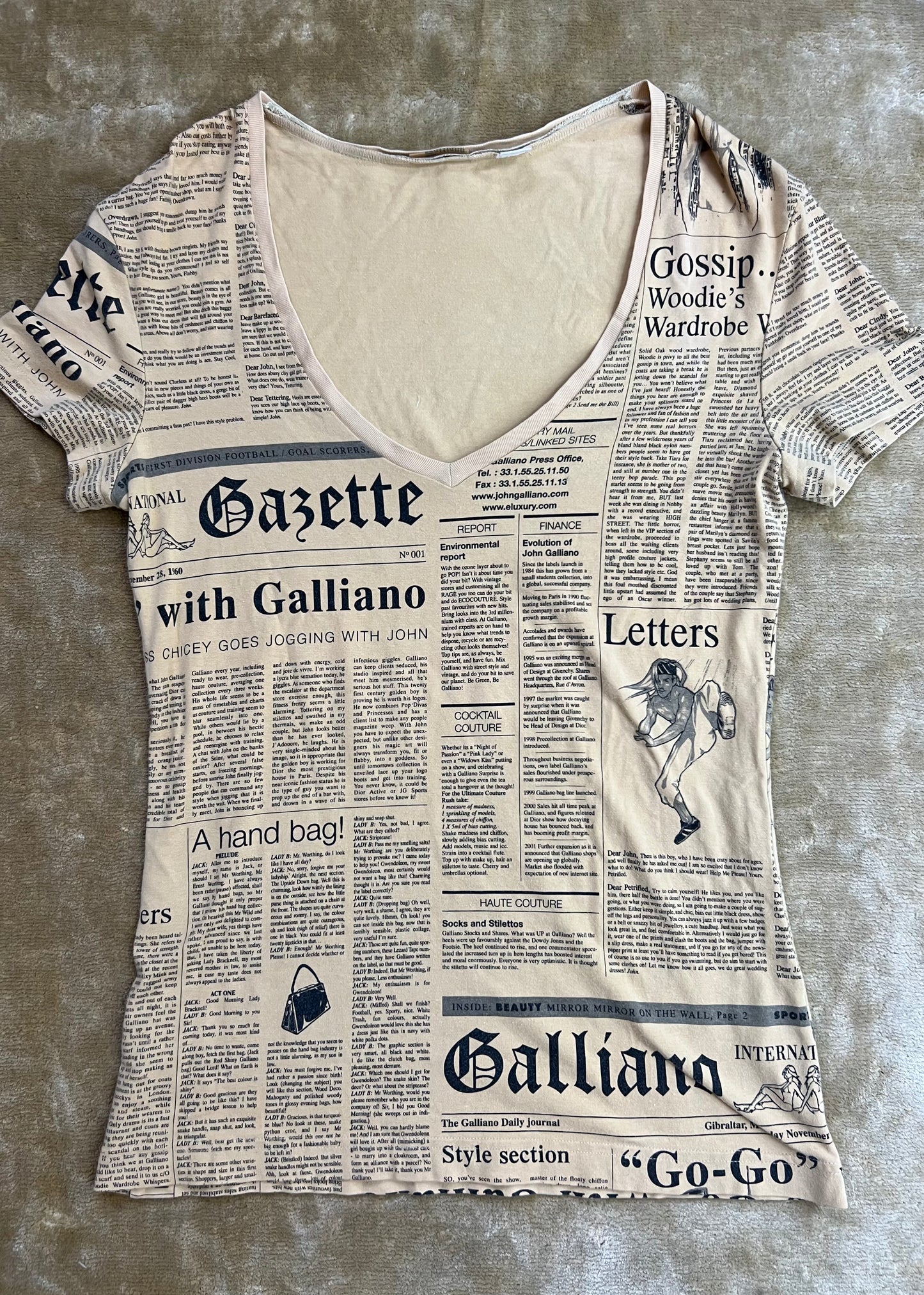 Galliano Gazette Tee