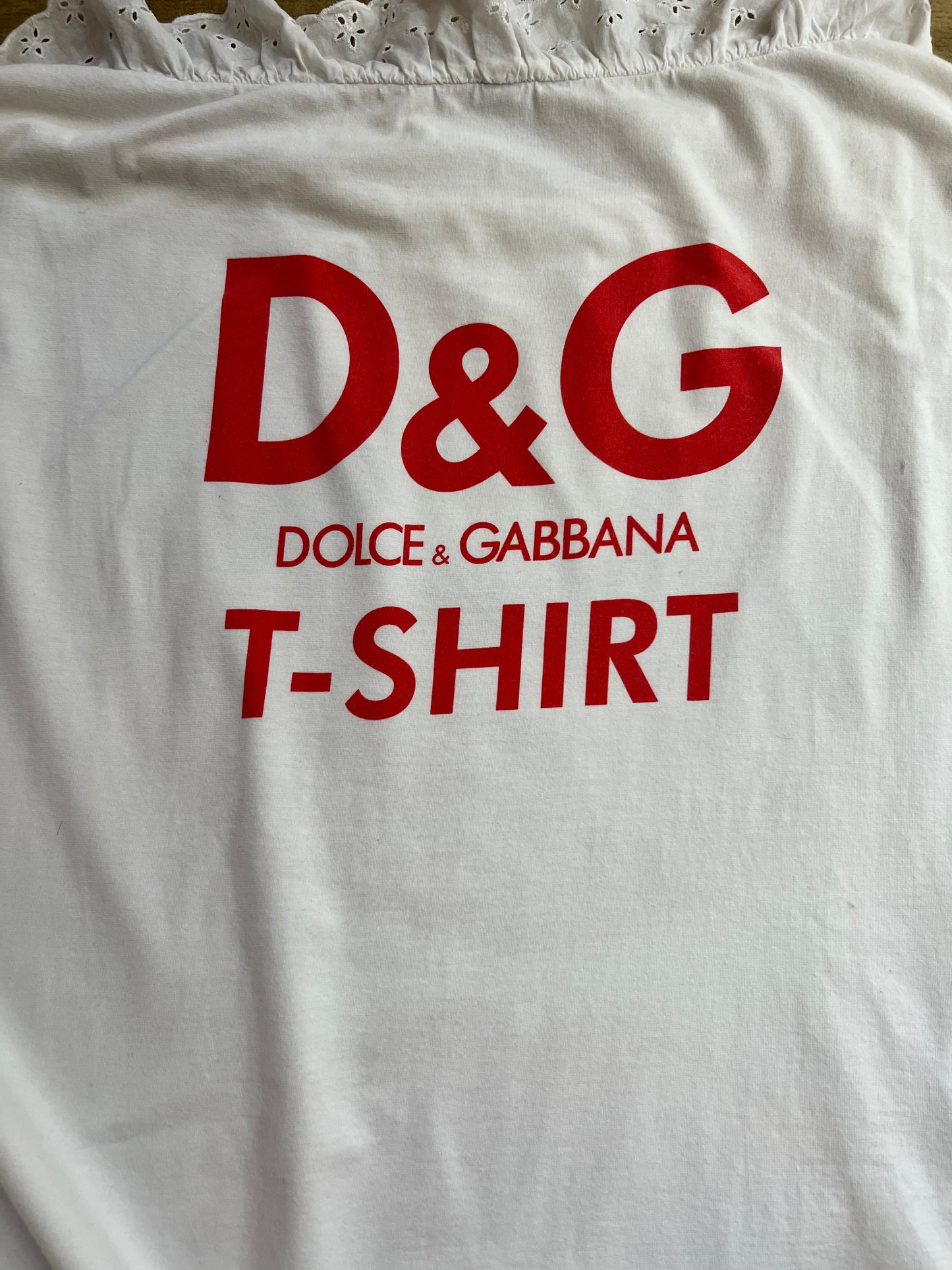 D&G FW2003 Lip Graphic Oversized Tee