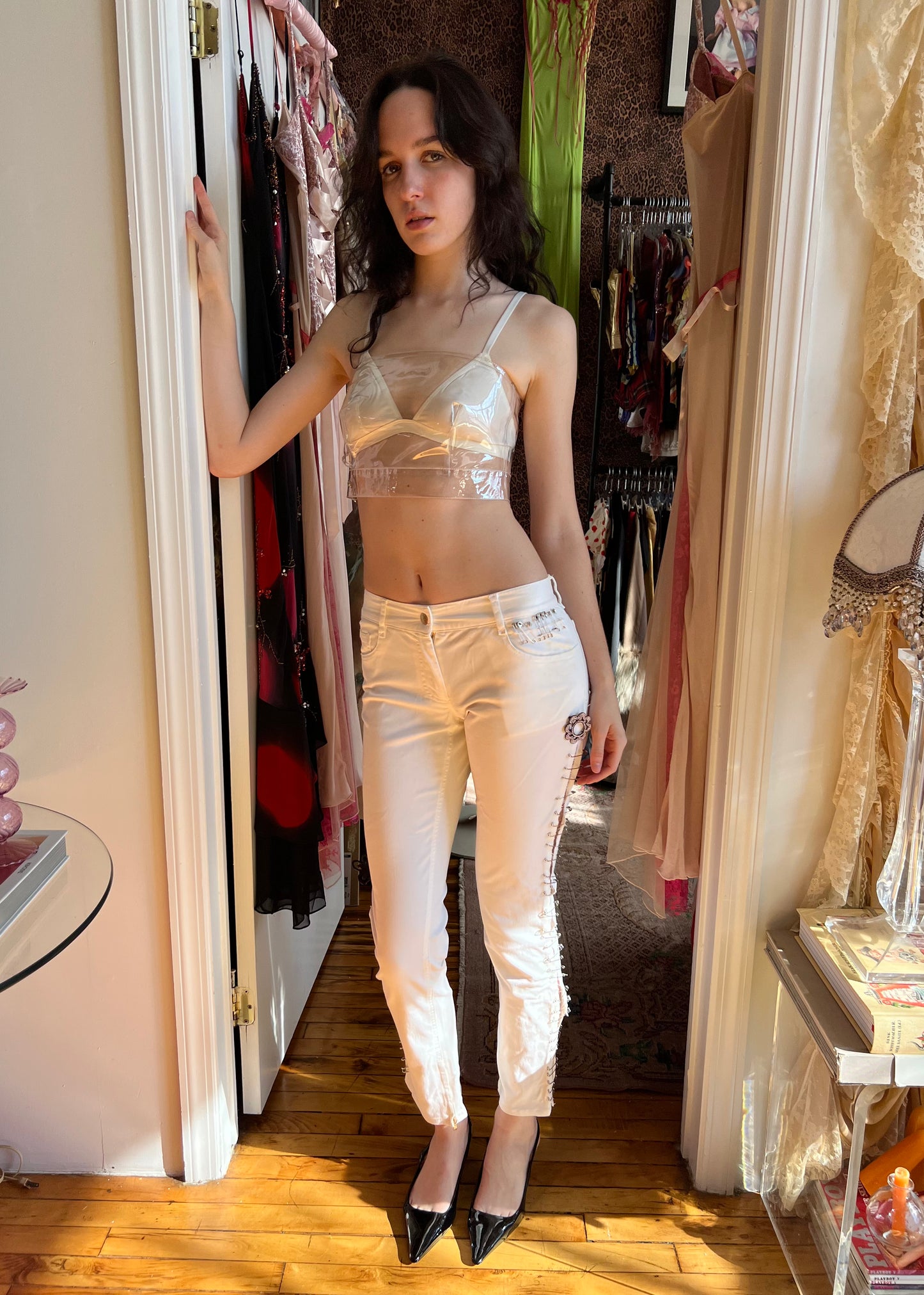 MM6 Maison Margiela PVC Cropped Bustier