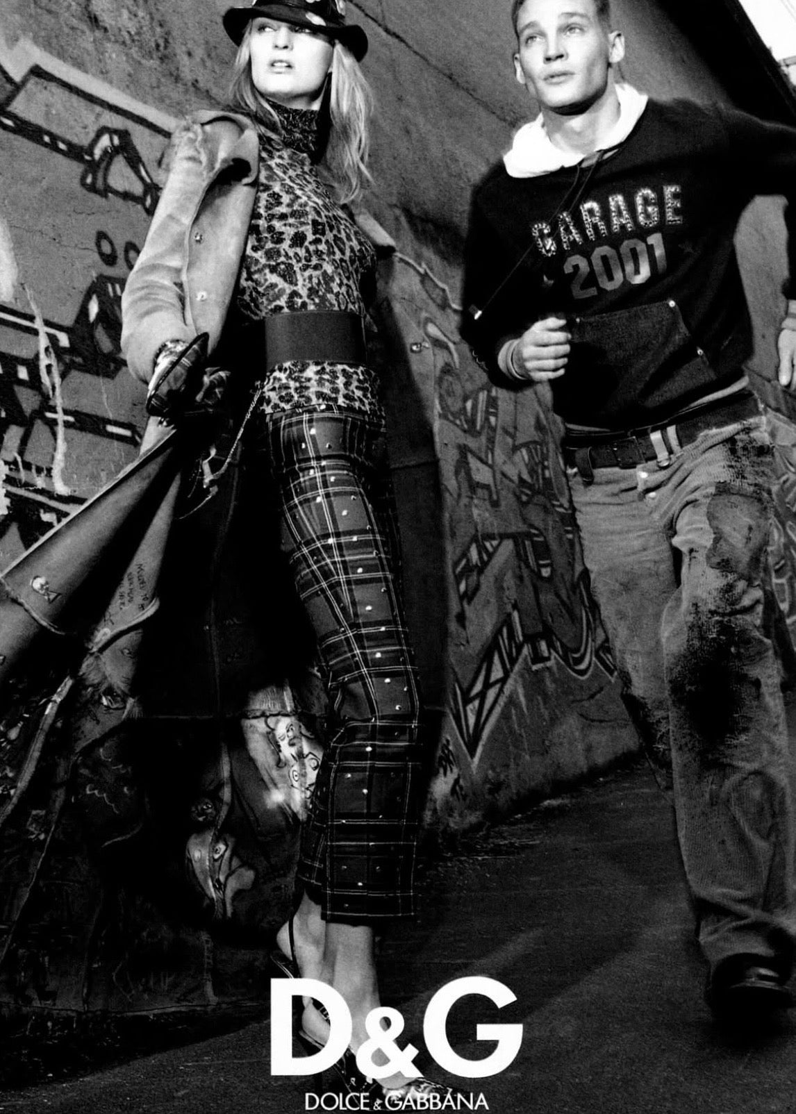 D&G SS2000 Studded Plaid Pants