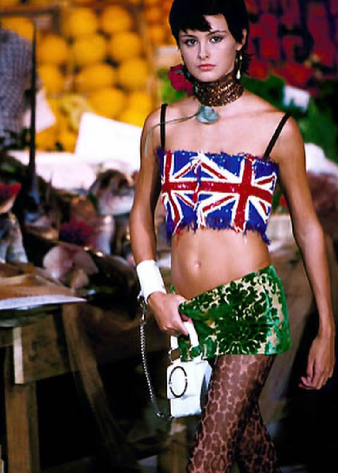 Dolce & Gabbana SS2000 Brocade Mini Skirt