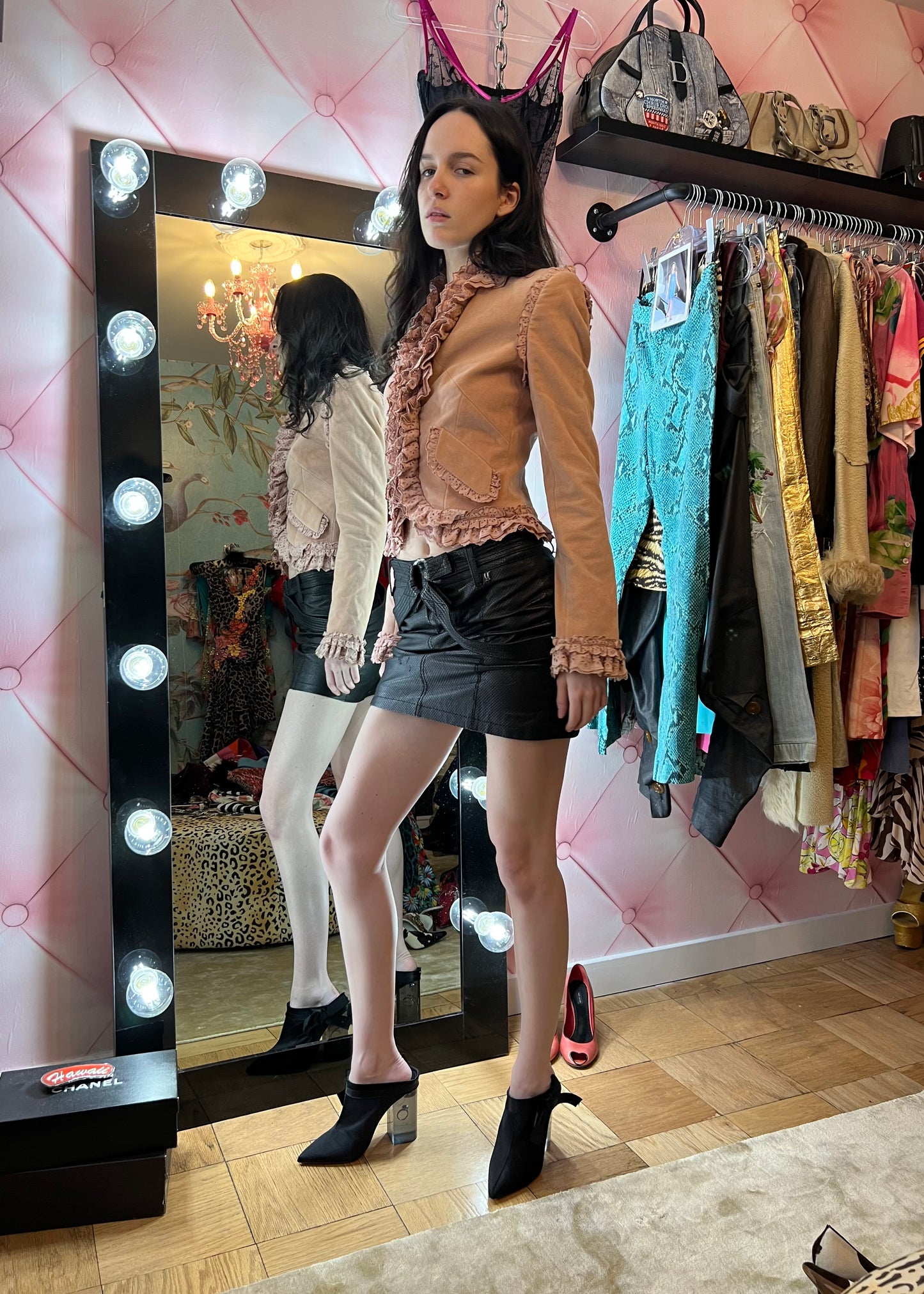D&G Light Pink Ruffle Jacket