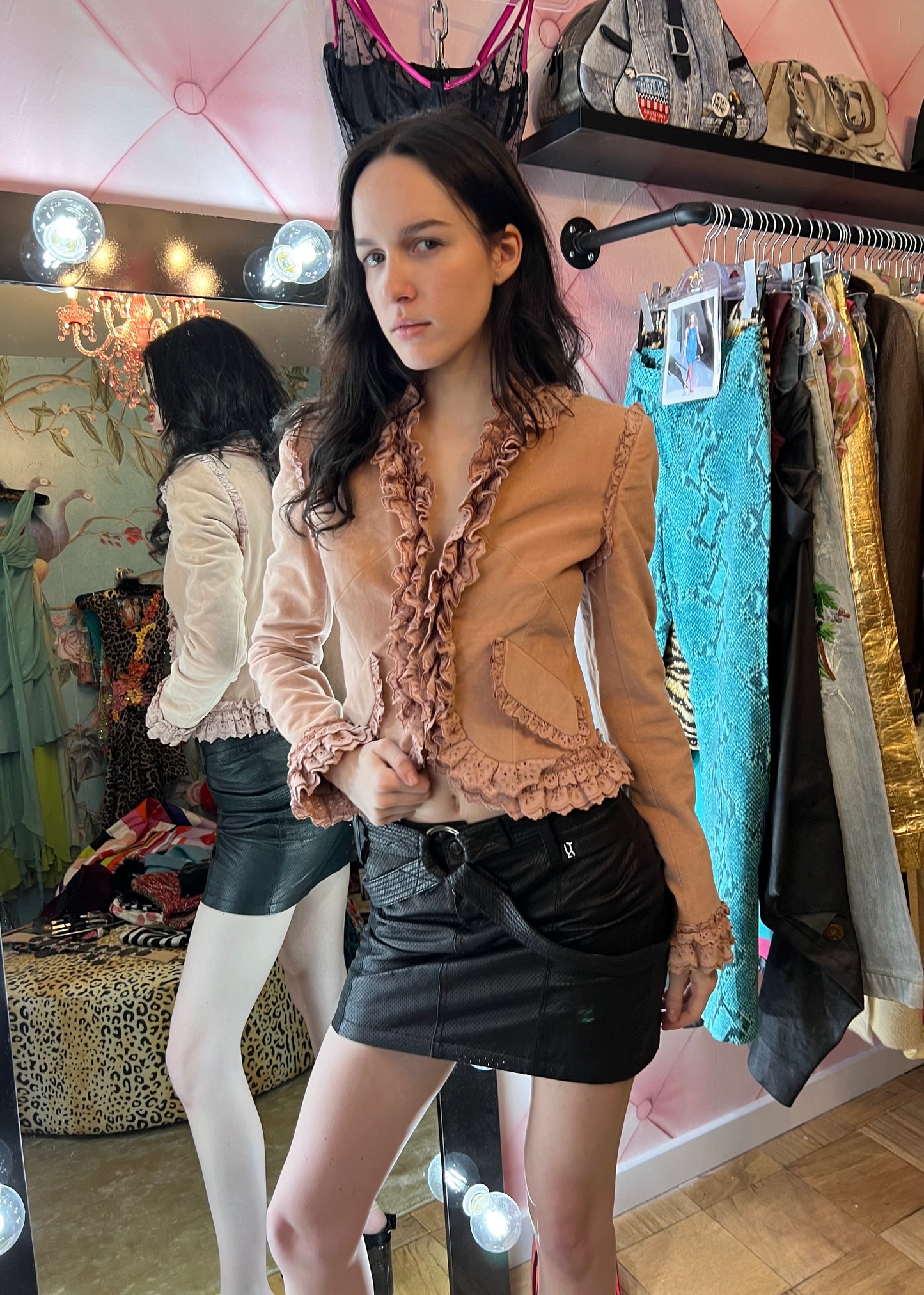 D&G Light Pink Ruffle Jacket
