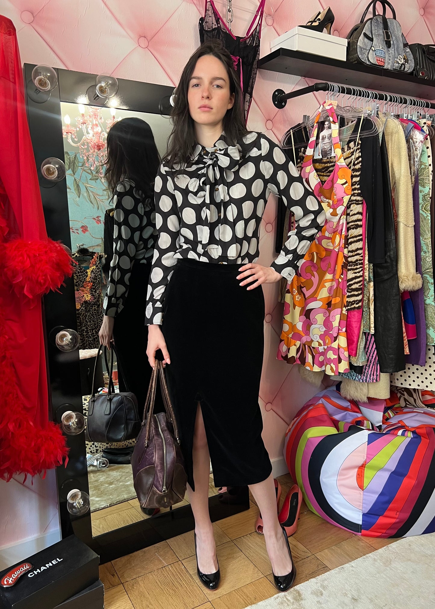 Vivienne Westwood Polkadot Bow-Tie Blouse