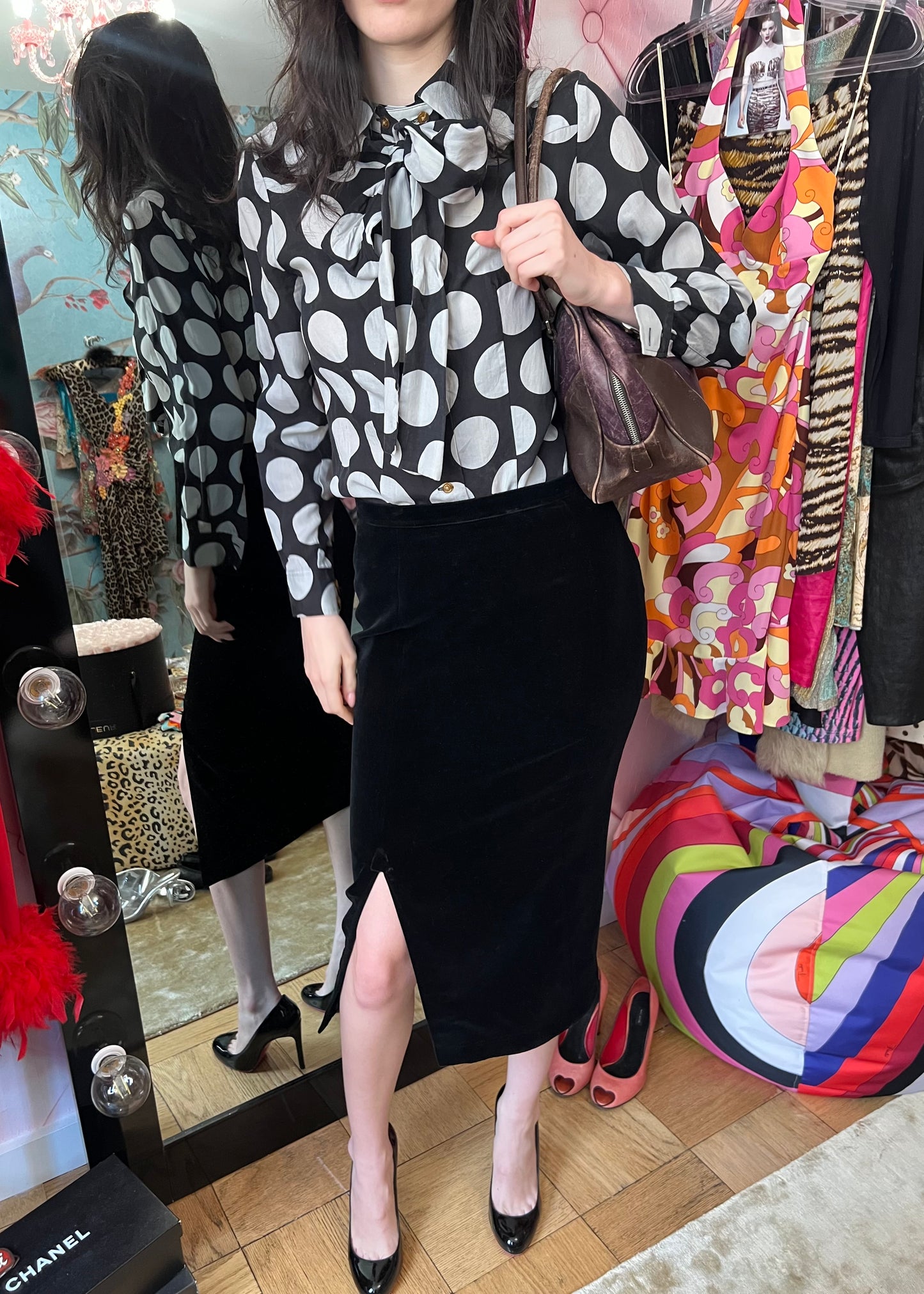 Vivienne Westwood Polkadot Bow-Tie Blouse