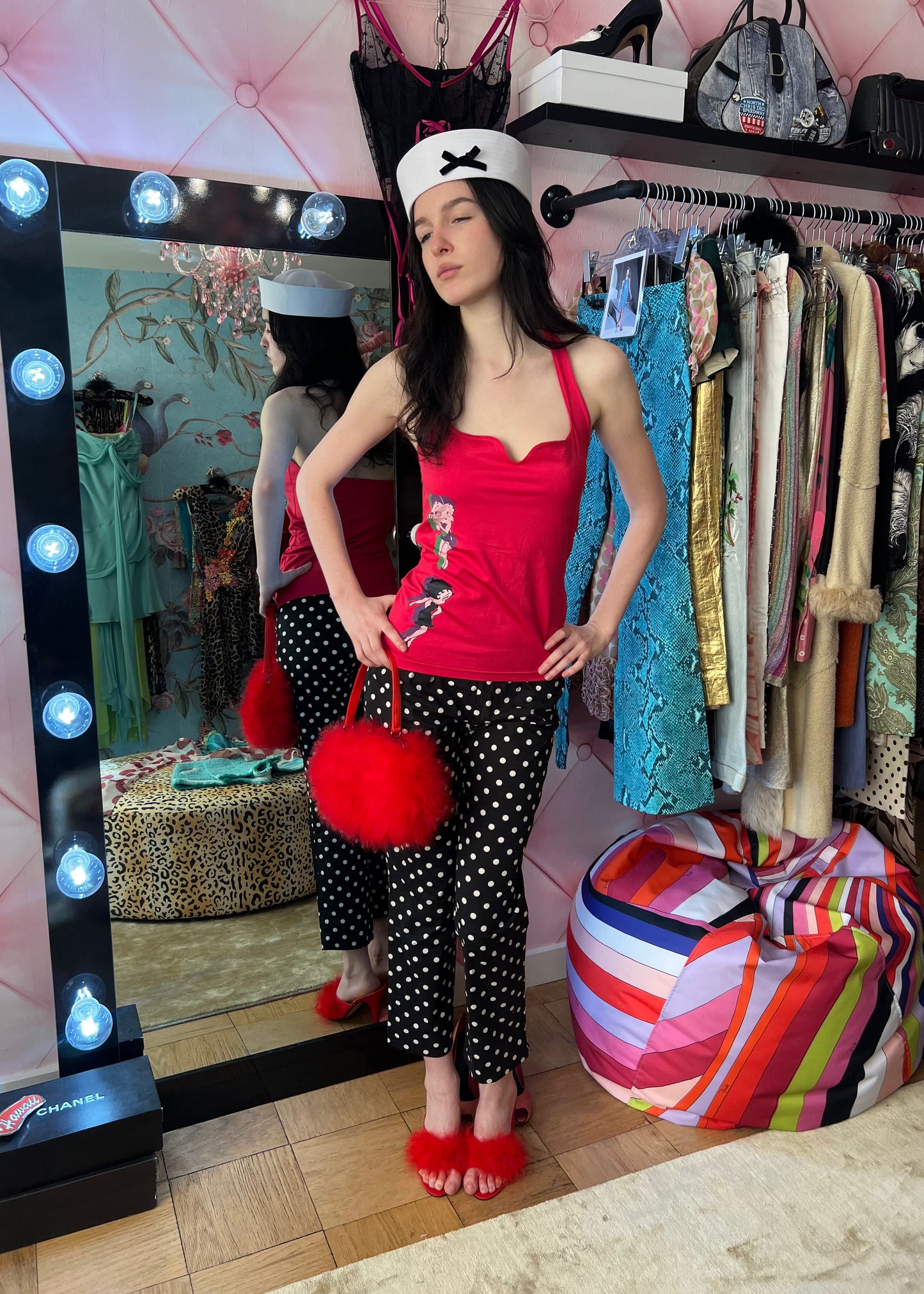 Versace Jeans Couture Betty Boop Halter Top