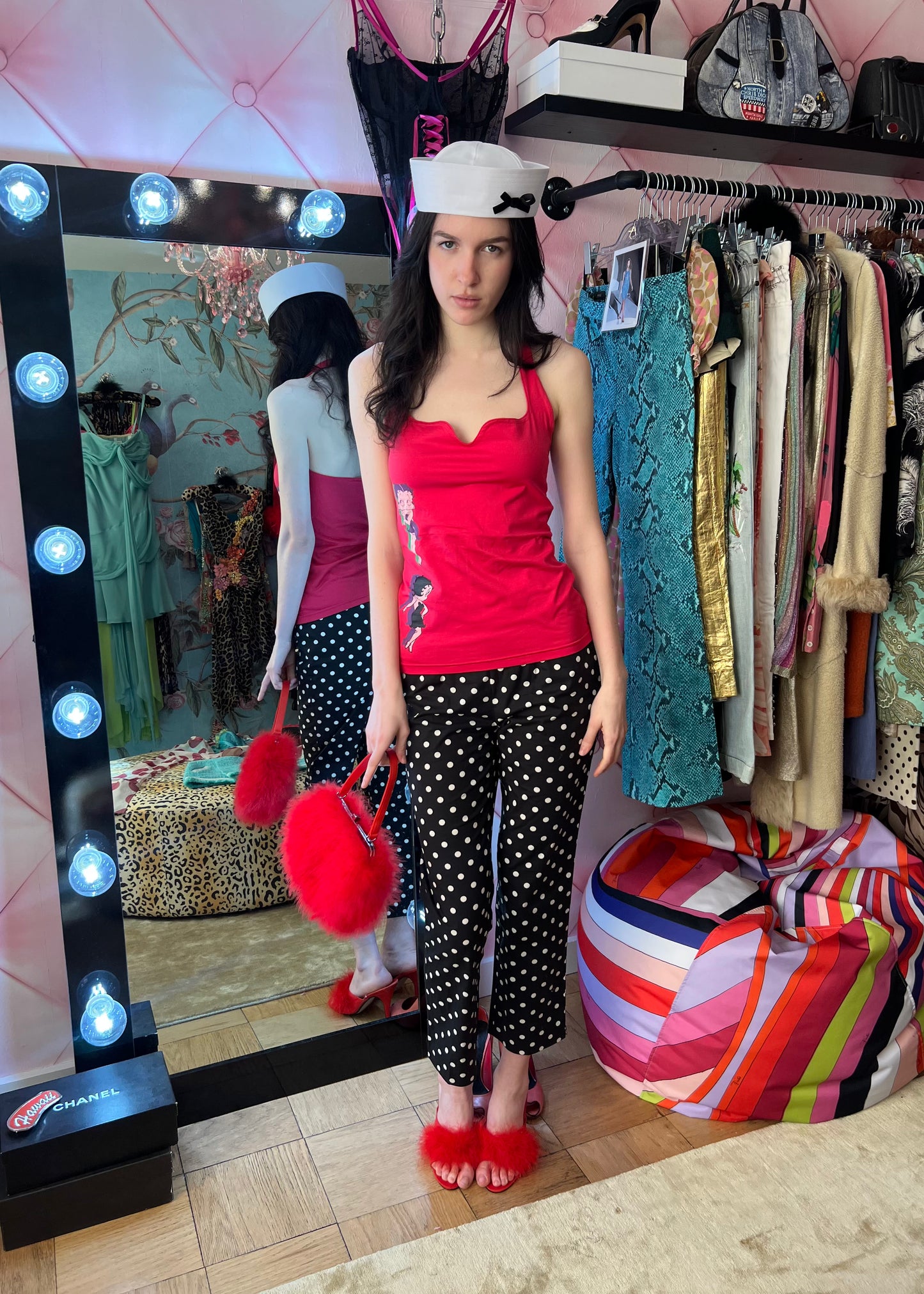 Versace Jeans Couture Betty Boop Halter Top