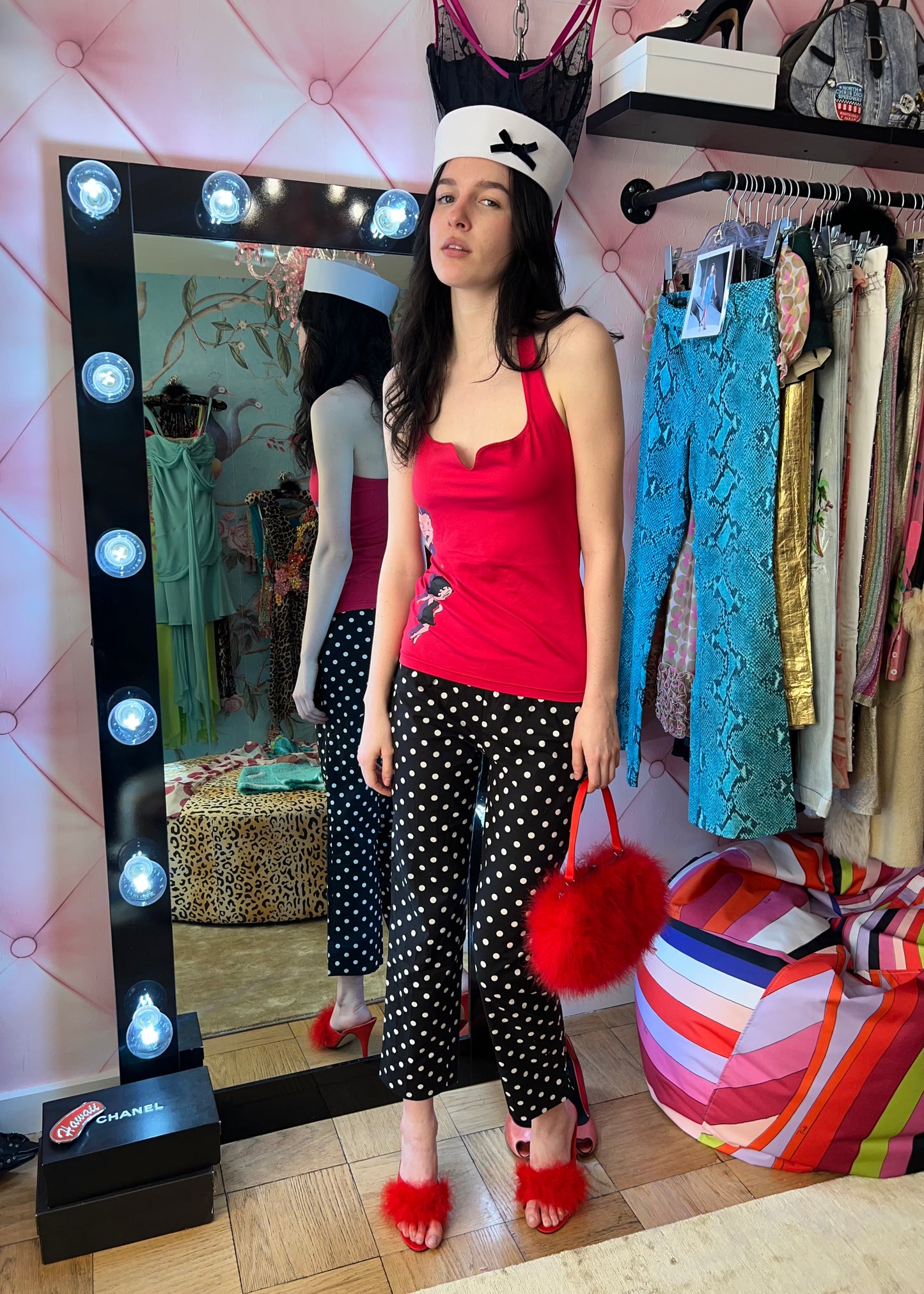 Versace Jeans Couture Betty Boop Halter Top