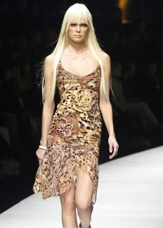 Versace 2024 leopard dress