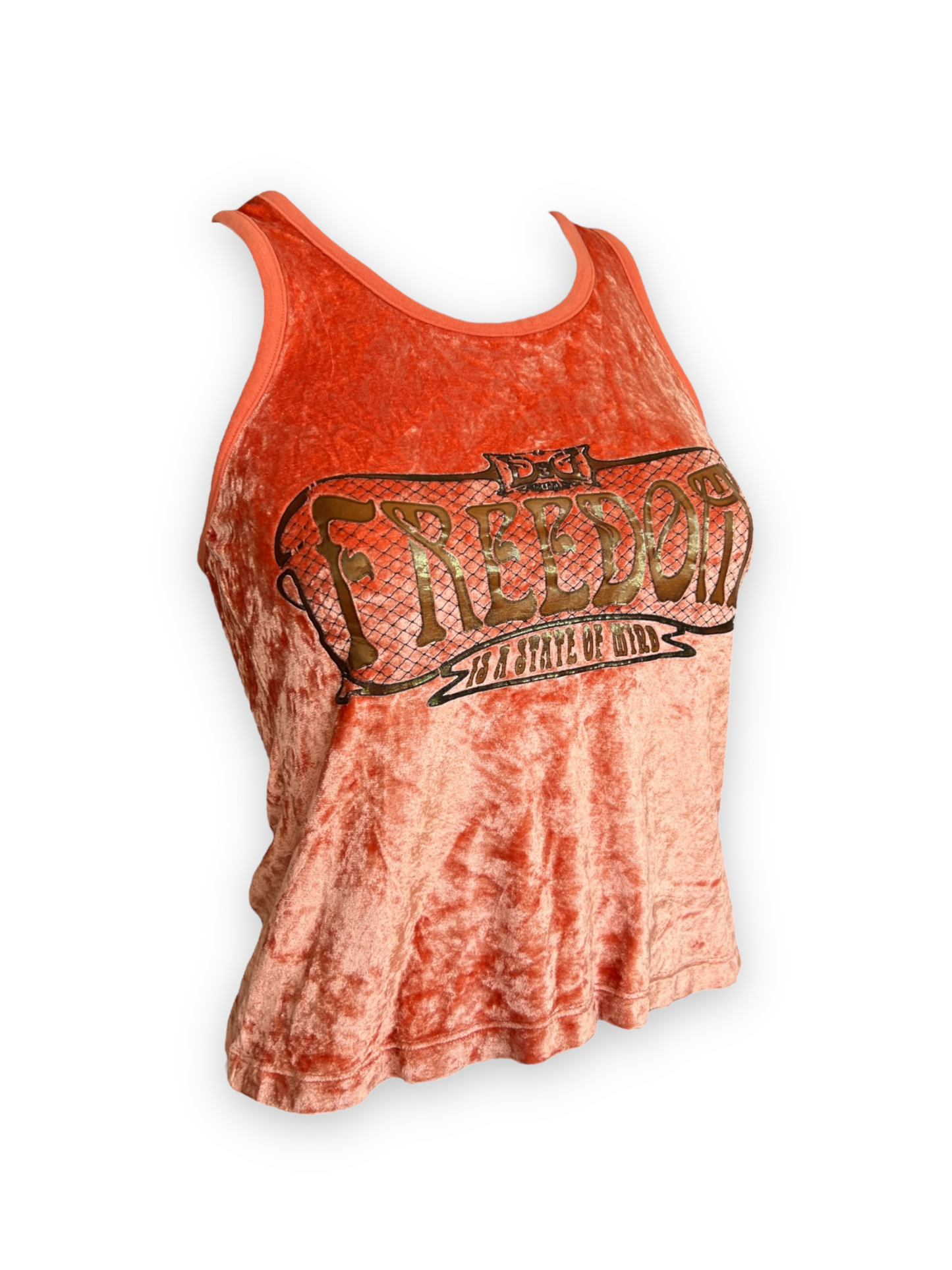 Dolce & Gabbana Crushed Velvet Graphic Tank