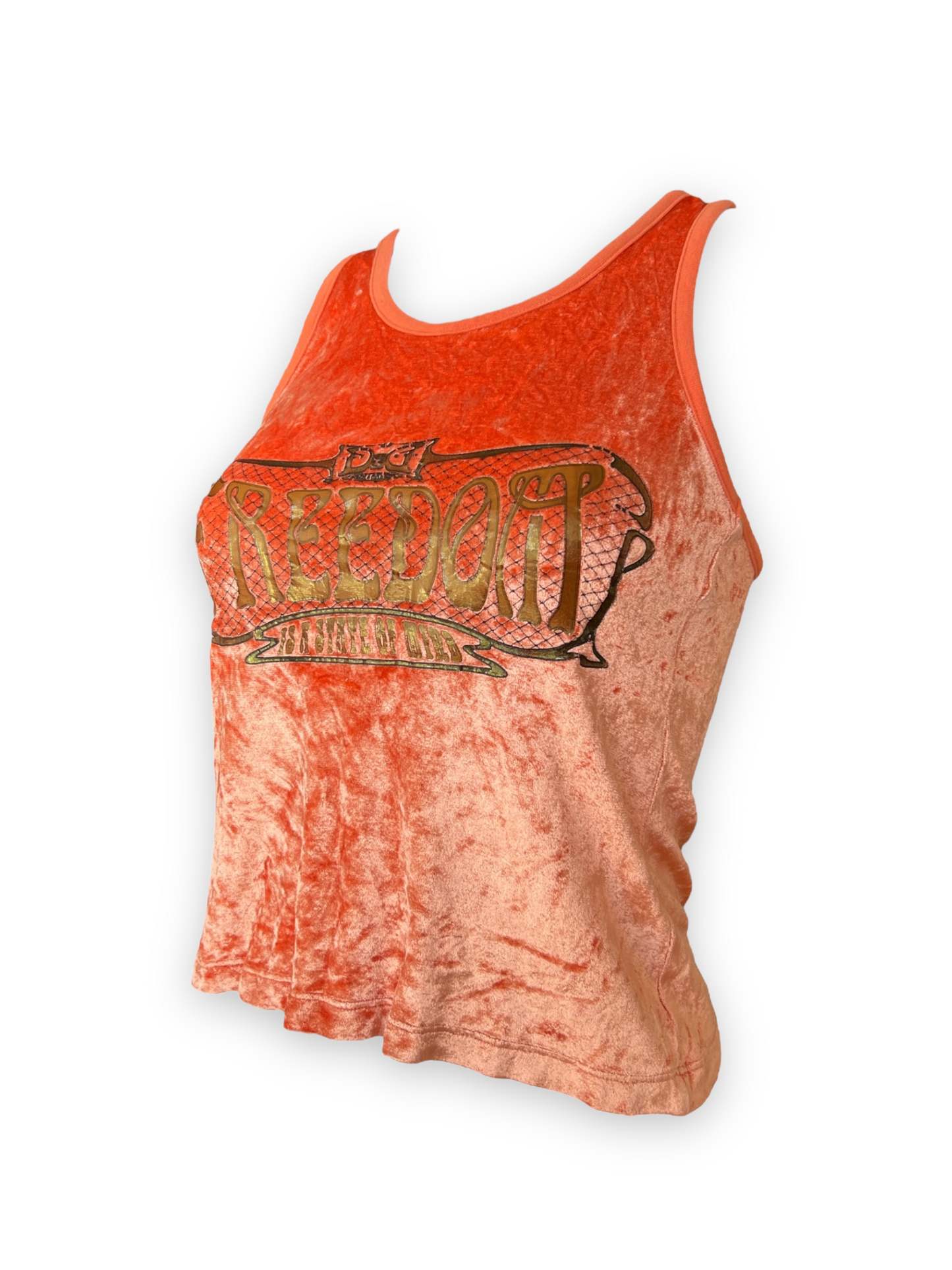 Dolce & Gabbana Crushed Velvet Graphic Tank