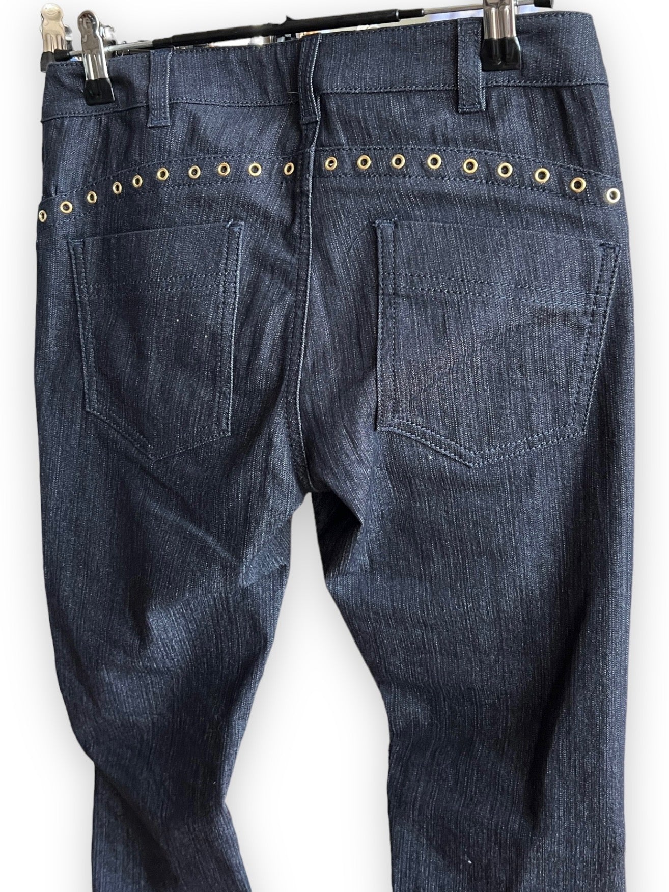 Versace Gold Grommet Jeans