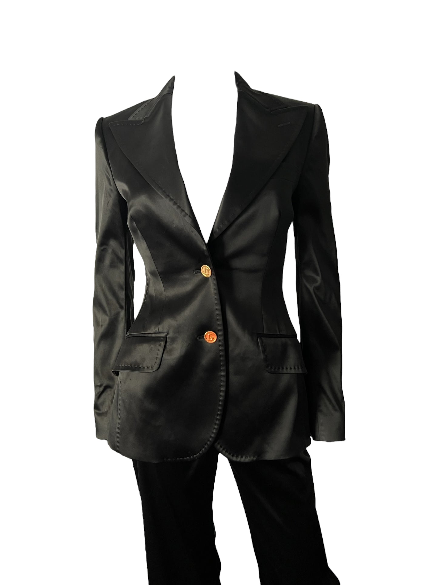 Dolce & Gabbana Fall 2004 Satin Peak Lapel Suit