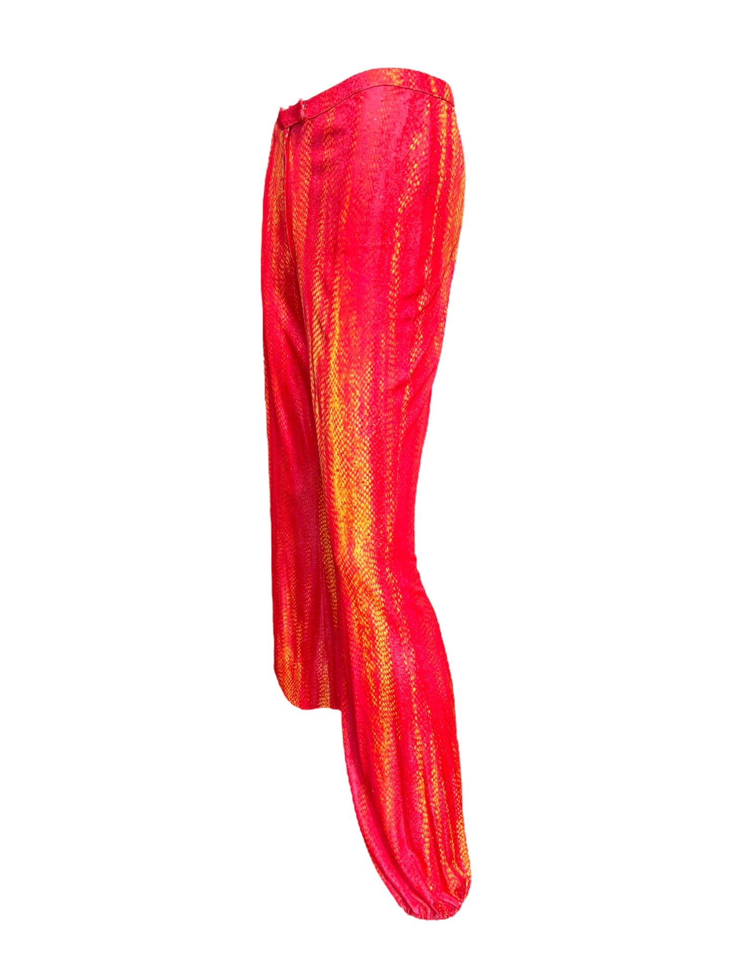 Cavalli Snakeskin Print Disco Pants