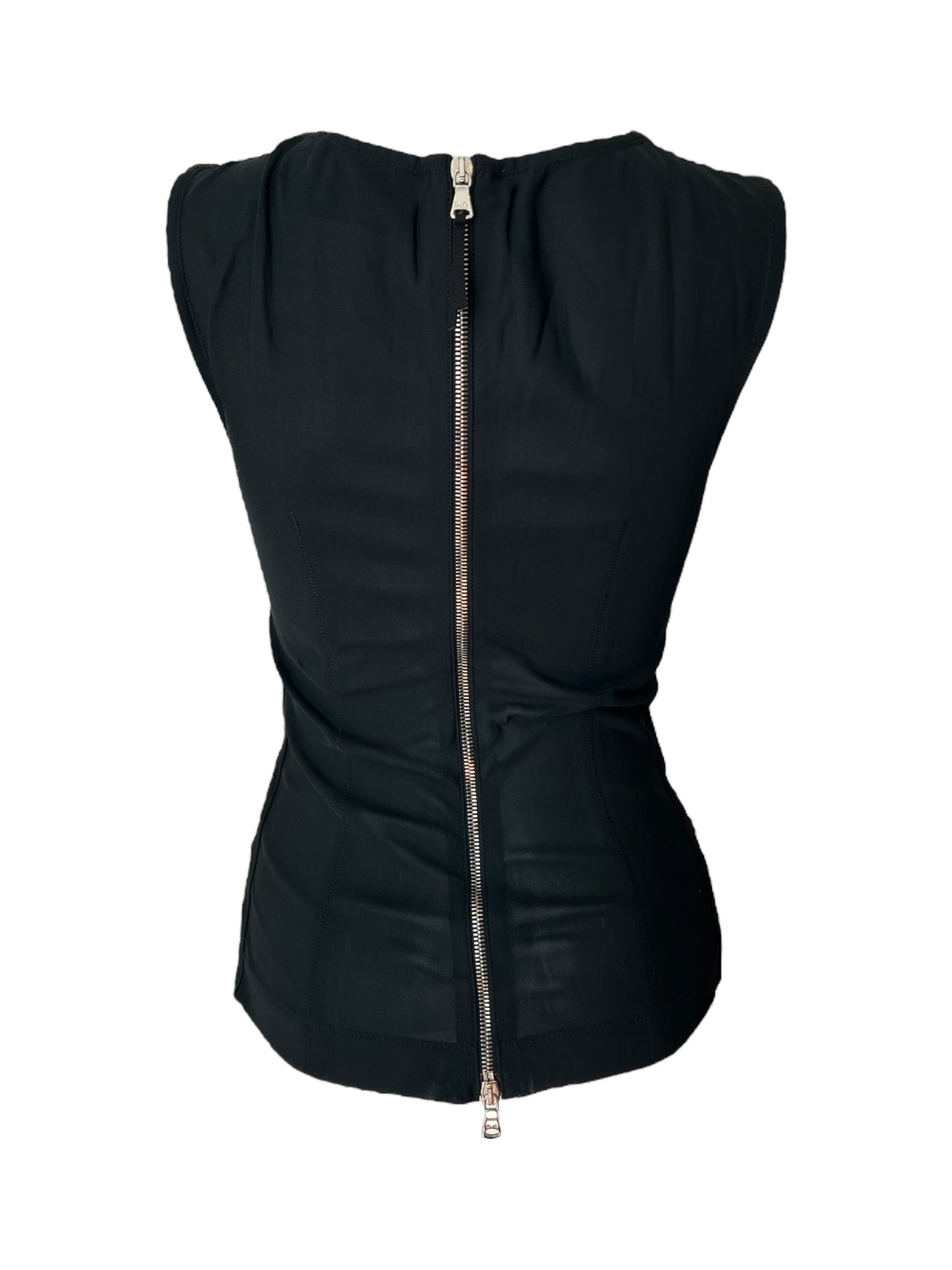 Dolce & Gabbana Ruched Corset Style Top
