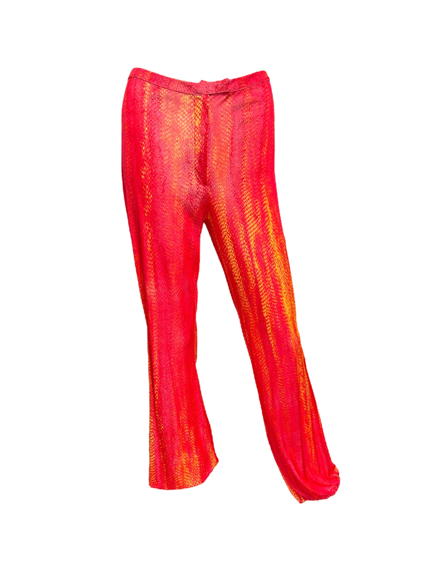 Cavalli Snakeskin Print Disco Pants