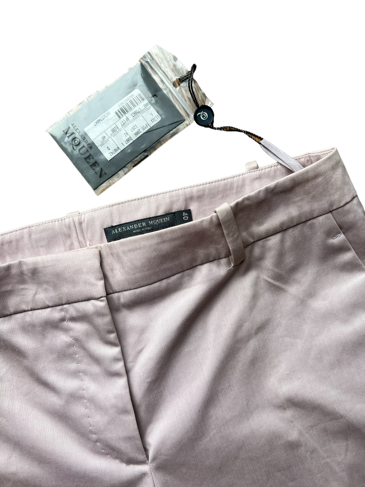 Alexander Mcqueen SS2007 Cropped Slacks - Pale Lavender