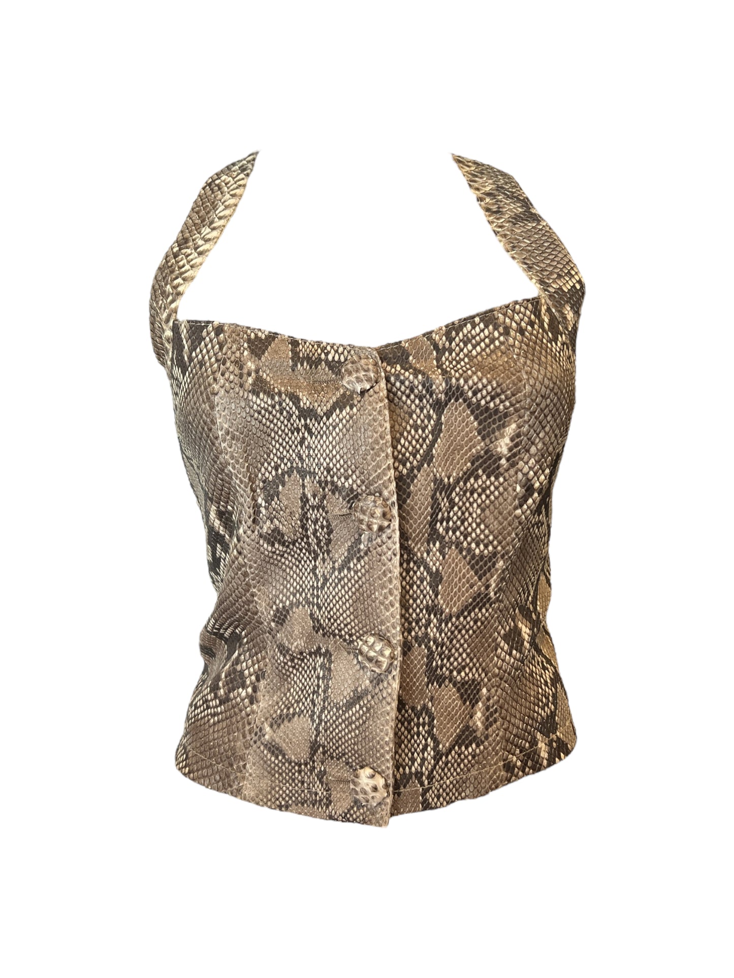 Italian Vintage Snakeskin Bustier
