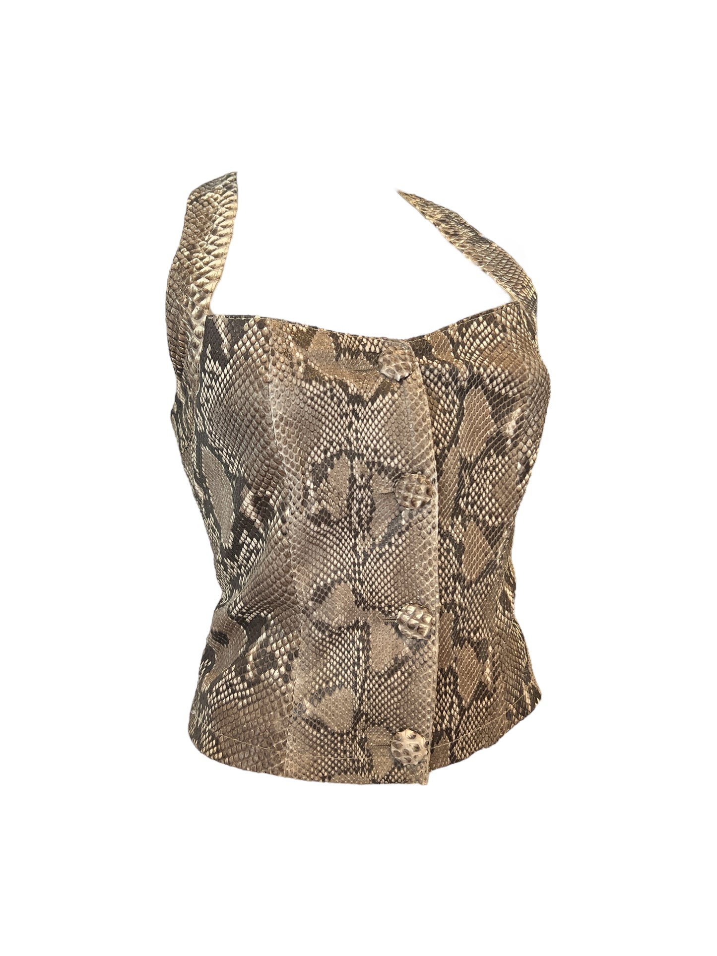 Italian Vintage Snakeskin Bustier