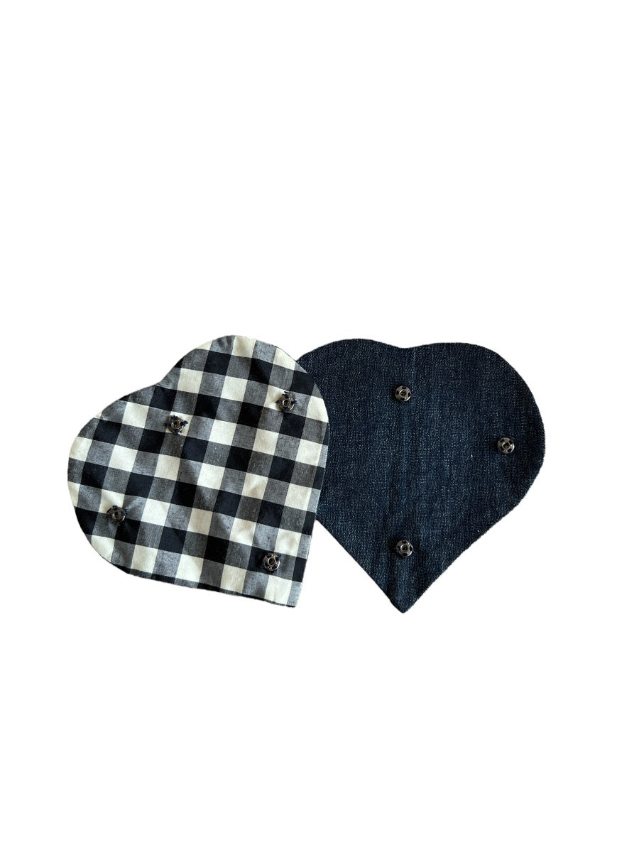 Keita Maruyama SS2001 Denim Heart Cutout Dress