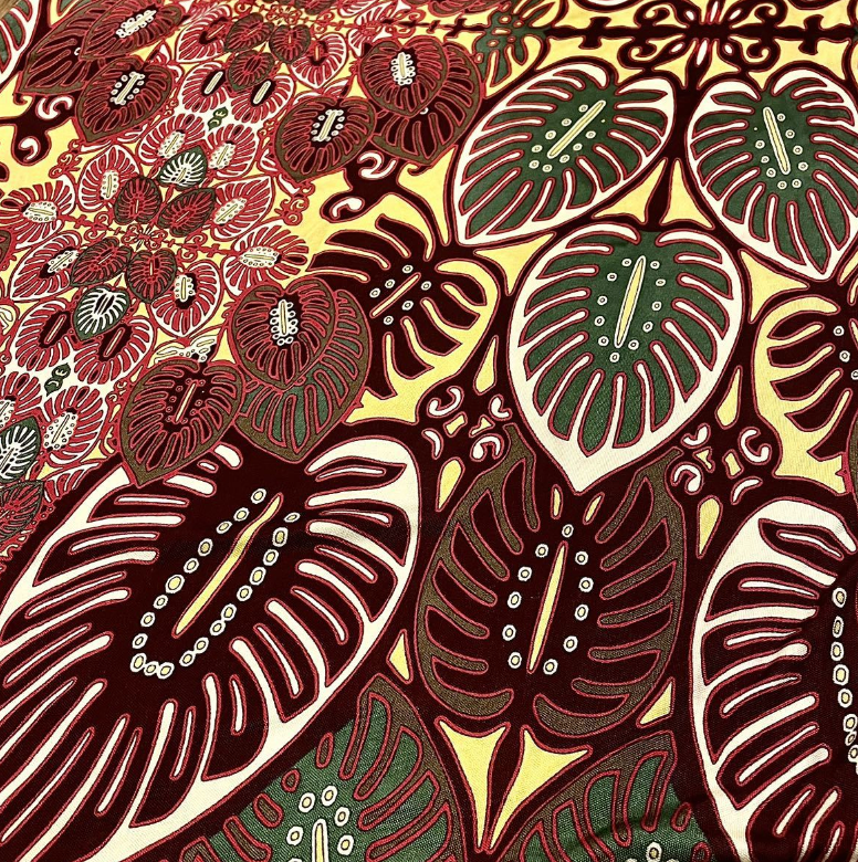 Jean Paul Gaultier 90s Palm Leaf Printed Maxi Skirt