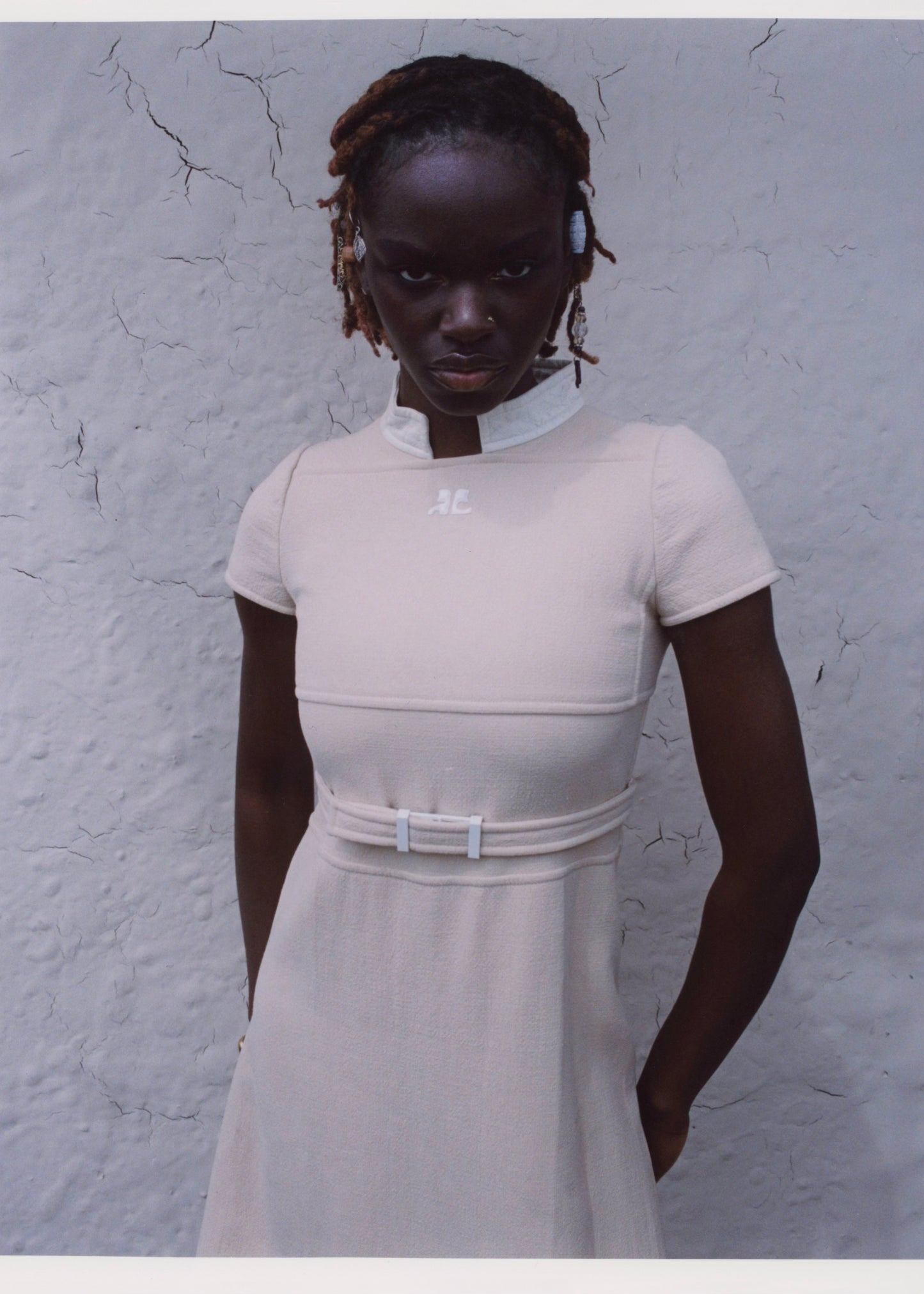 Courreges Late 60s Wool Dress