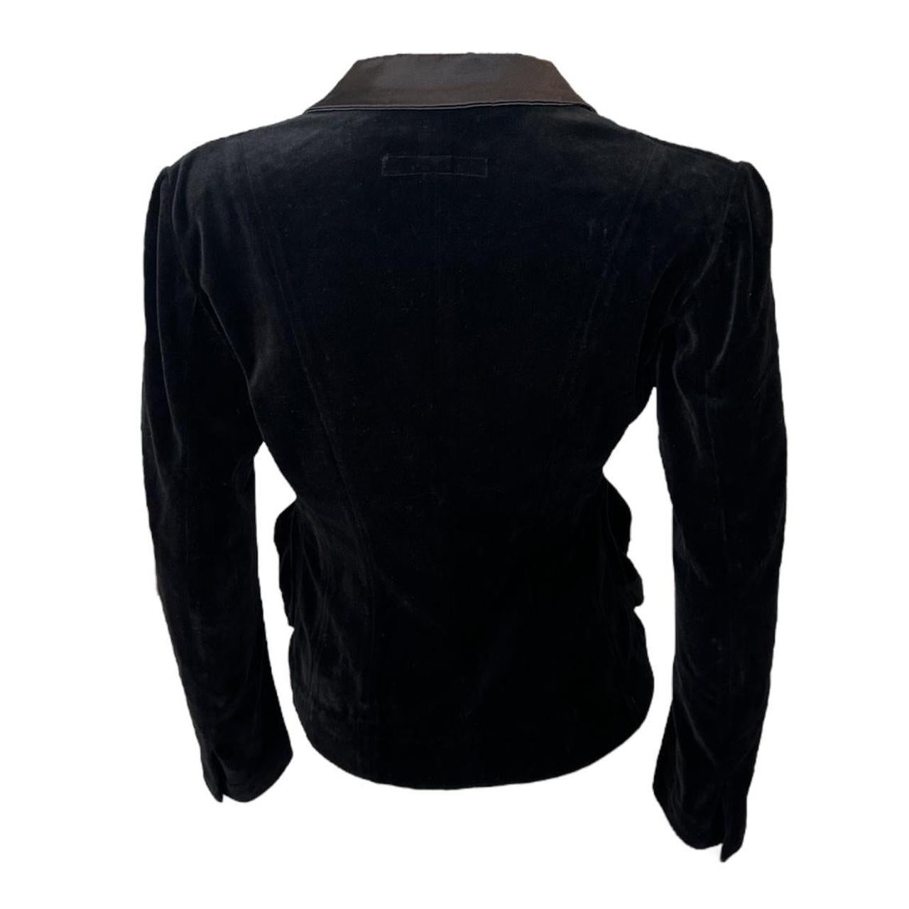 5351 Velvet Blazer with Cargo Pockets and Satin Shawl Collar