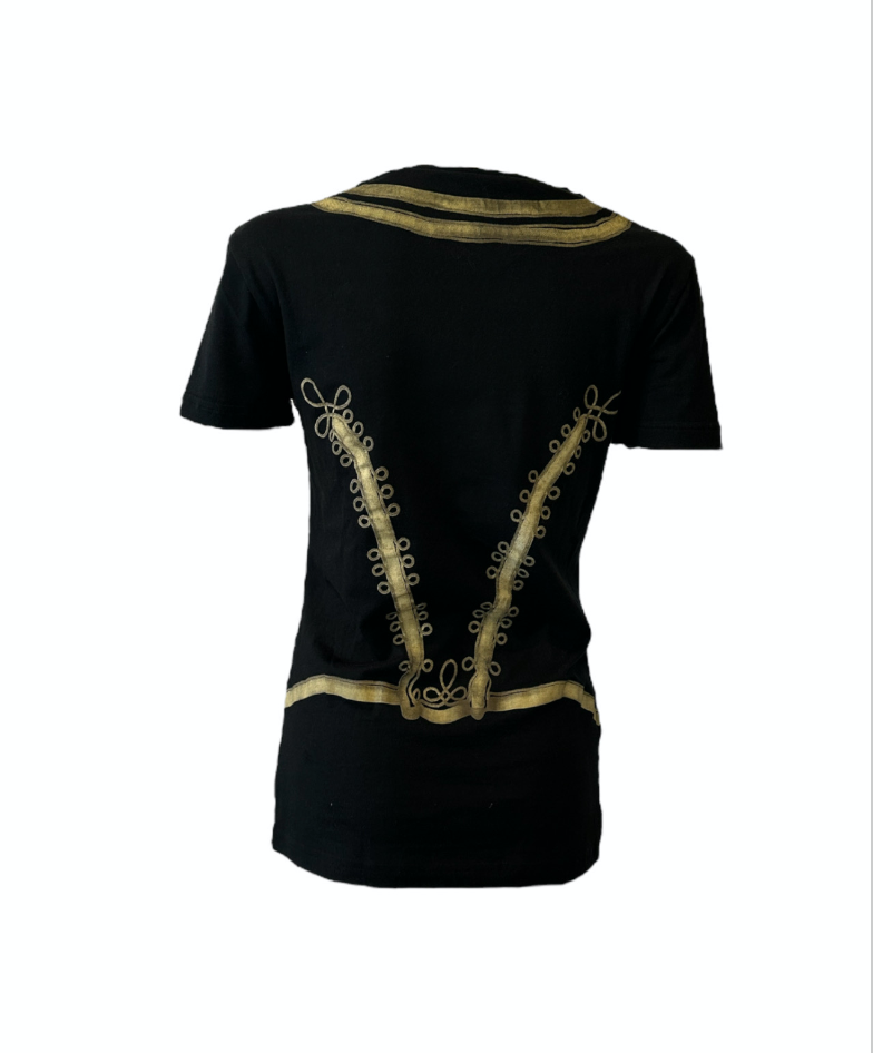 John Galliano French Military Print Tee from Spring 2008 Menswear Runway