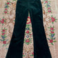 Gucci FW1995 Green Velvet Horsebit Trousers