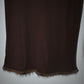 Blumarine Chocolate Brown Fur Trim Skirt