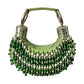 2000s Chloé Beaded Bracelet Bag- Green