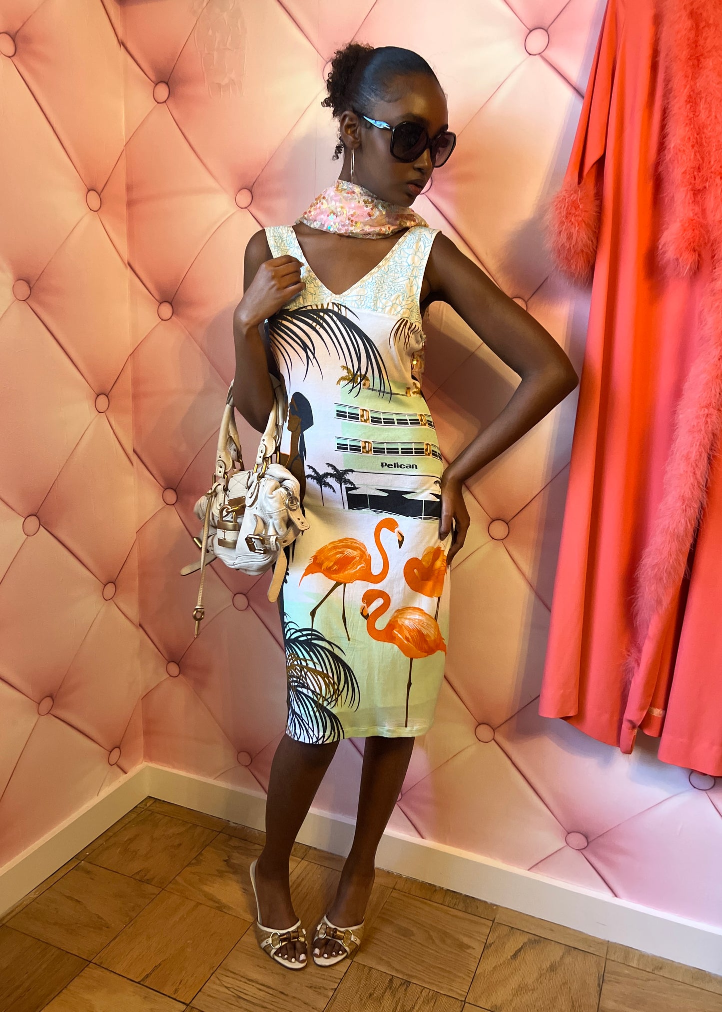 Custo Barcelona Vintage Graphic Dress