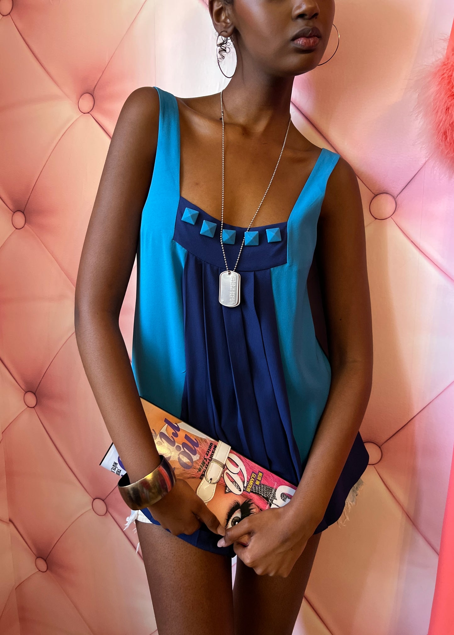 Marc Jacobs 2-Tone Blue Blouse