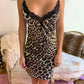 Blumarine Leopard Print Silk Slip Dress