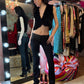 Faith Connexton Satin Studded Trousers