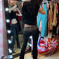 Faith Connexton Satin Studded Trousers