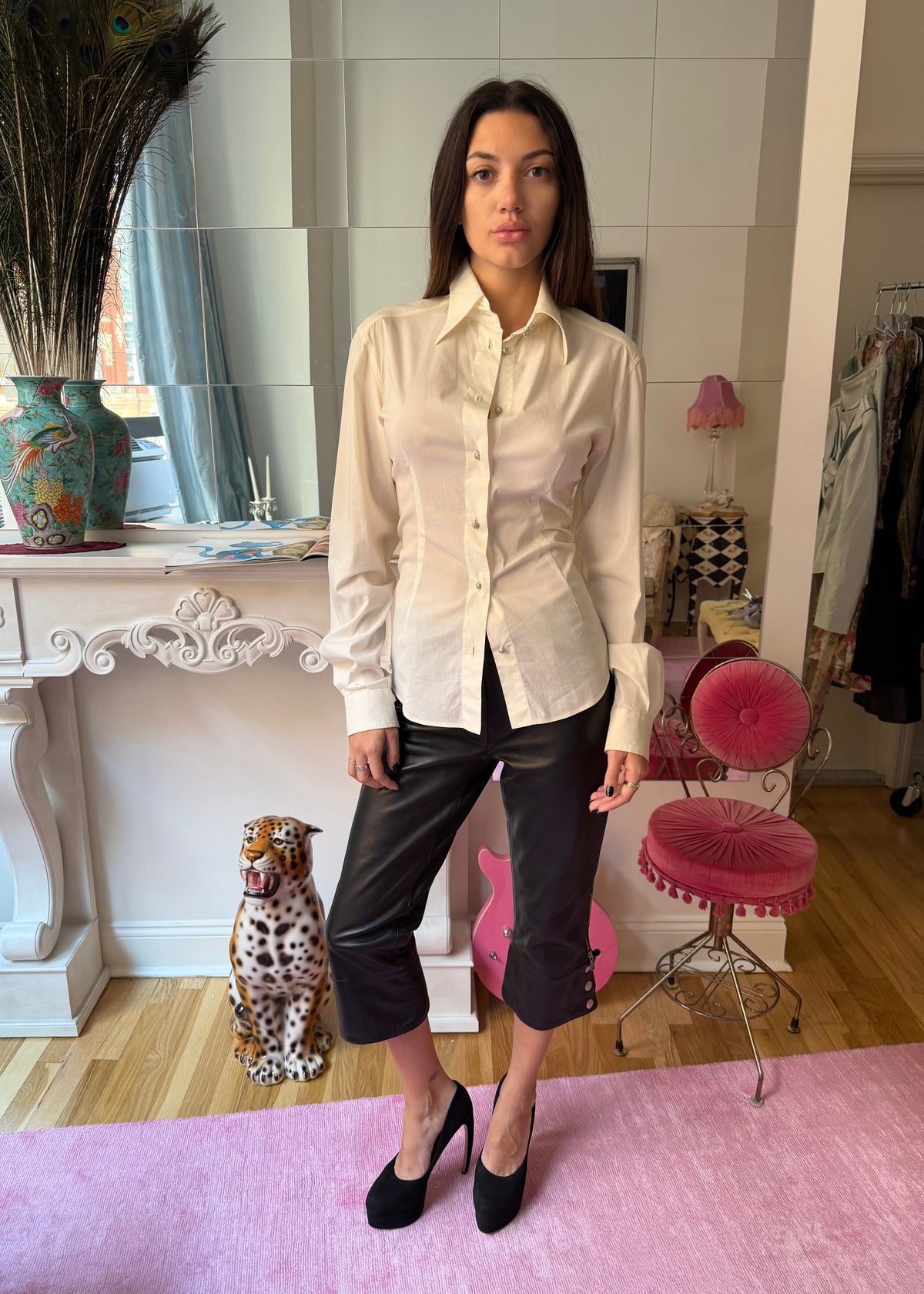 Dolce & Gabbana 2000s Crystal Button Down
