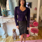 Lolita Lempicka Purple Cropped Jacket