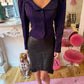 Lolita Lempicka Purple Cropped Jacket