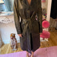 Roberto Cavalli Distressed Leather Trench