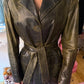 Roberto Cavalli Distressed Leather Trench